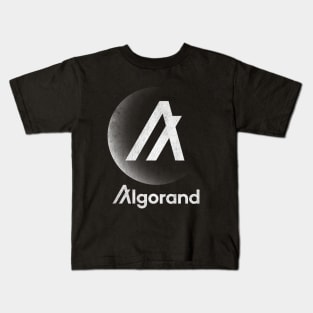 Vintage Algorand ALGO Coin To The Moon Crypto Token Cryptocurrency Blockchain Wallet Birthday Gift For Men Women Kids Kids T-Shirt